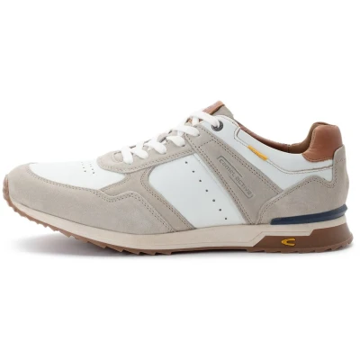 Afbeelding van camel active Sneakers laag, Heren, Maat: 45, Off white brown Leer