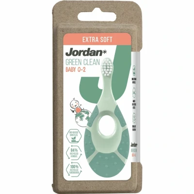 Afbeelding van 3x Jordan Tandenborstel Green Clean Step 1 Baby (0 2 jaar)