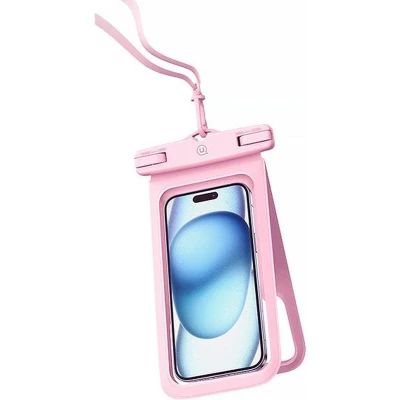 Afbeelding van USAMS Waterdichte dubbele behuizing 6.7&quot; IP68 roze/roze FSD1403 (YD014)