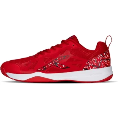 Afbeelding van Hundred Blade non marking professionele badmintonschoenen voor heren (rood/wit, maat: EU 43/UK 9/US 10) Materiaal: TPU/Rubber Geschikt indoortennis/squash/tafeltennis/basketbal en padel