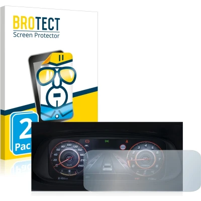 Afbeelding van BROTECT Screenprotector voor Hyundai i20N 2021 Cockpit Folie Beschermfolie transparant (2 Stuks)