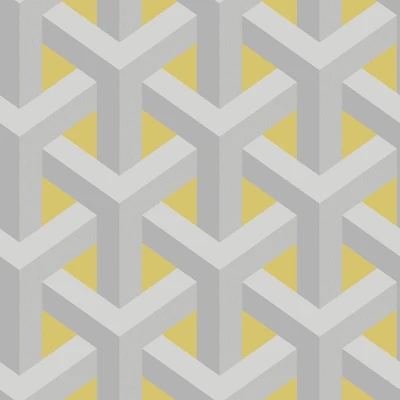 Afbeelding van Dutch Wallcoverings Indulgence 12811 Grijs Geel