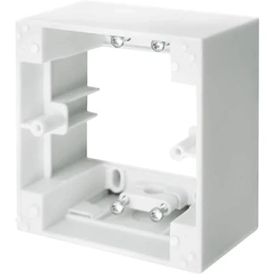 Afbeelding van Schellenberg 20003 Opbouwframe voor timers STANDARD en PLUS, ideaal wisselframe adapter met uitsparing 50 x mm wit