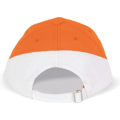 Afbeelding van K up Racing Tweekleurige pet 6 Panelen KP045 Orange / White
