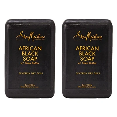 Afbeelding van Karité vochtige organische Afrikaanse zwarte zeepreep met sheaboter, 8oz (2 pack)