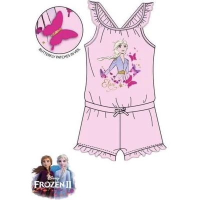Afbeelding van Disney Frozen II onesie / jumpsuit Elsa lichtroze maat 116 (6 jaar)