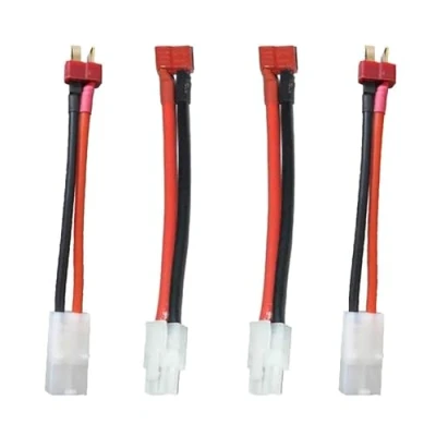 Afbeelding van LinsyRC 2 stks Deans T Plug Mannelijke Connector naar Tamiya Vrouwelijke en met 5 CM 14AWG Kabel