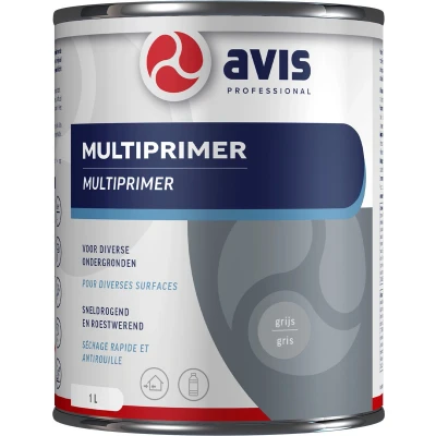 Afbeelding van Avis Multiprimer Grijs 0,5 liter Grondverf &amp; Primer