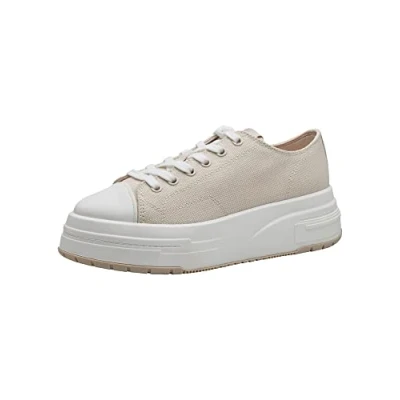 Afbeelding van Tamaris Fashletics Sneakers laag, Dames, Maat: 40, Ivory Imitatieleer/ textiel