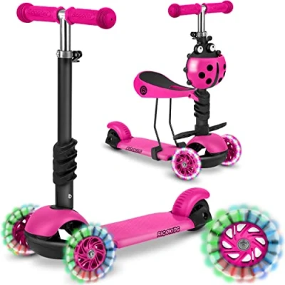 Afbeelding van Ricokids Buggy driewielige scooter roze