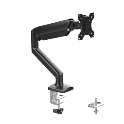 Afbeelding van GRIFEMA GB2003 1 monitorhouder met gasveer voor 33 32 inch computerscherm, in hoogte verstelbaar, VESA 75 x 75/100 100, gewicht 2 9 kg, zwart