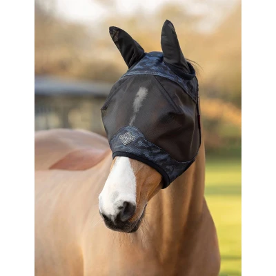 Afbeelding van LeMieux Vliegenmasker Half Visor Tek Camo Blauw XS