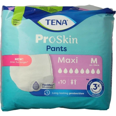 Afbeelding van 4x TENA Proskin Pants Maxi M 10 stuks