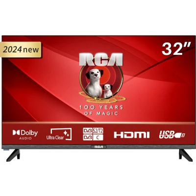 Afbeelding van RCA TV 32 inch (81 cm) LED RH1Q1L, HD tv, Dolby Audio, DVB T2/S2/C, hotelmodus, 2024
