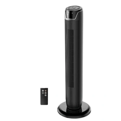 Afbeelding van Midea FZ10 17JR Torenventilator, stil, met afstandsbediening, 92 cm, mobiele ventilator, zuilventilator, 7 uur timer, 3 modi, snelheden, 45 W staande zwart