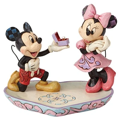 Afbeelding van A Magical Moment Mickey &amp; Minnie Mouse Jim Shore Disney hart ring 4055436