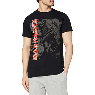 Afbeelding van Iron Maiden Hi Contrast Trooper Heren T shirt M Zwart