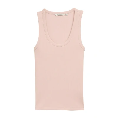 Afbeelding van TOM Tailor Denim MIT Struktur Top, Dames, Maat: Large, Rose smoke