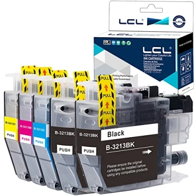 Afbeelding van LCL Compatibele inktcartridge LC3213 LC 3213 3213BK 3213C 3213M 3213Y (2Zwart 1Cyaan 1Magenta 1Geel) vervanging voor Brother DCP J770 J772DW J774DW MFC J890DW J895 J497DW