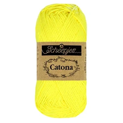 Afbeelding van Scheepjes Catona 25gr 601 Neon Yellow