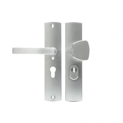 Afbeelding van AXA veiligheidsbeslag PC55 SKG*** met kerntrekbeveiliging aluminium (knop)
