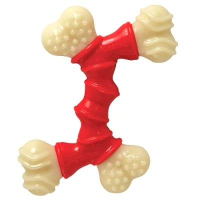 Afbeelding van Nylabone Extreme dubbel kauwbot met Baconsmaak Voor de Krachtigste Kauwers XS/M/XL X Small