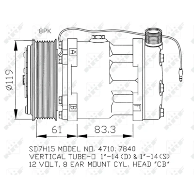 Afbeelding van NRF Airco compressor 32132