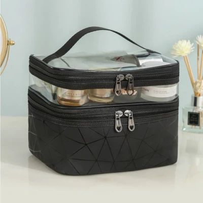 Afbeelding van Make up tas/Cosmetica organizer/Toilettas Dames Leny Zwart