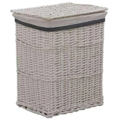 Afbeelding van Wasmand wilgen wit