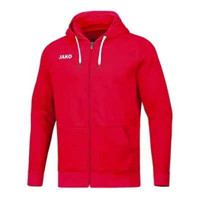 Afbeelding van JAKO Basisjack Met Capuchon, Uniseks Volwassene, Rood, L