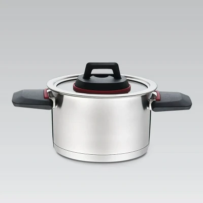 Afbeelding van Maestro MR 3530 22 Pot met inklapbare handgrepen 4 2 l, Pan + steelpan, Zilver