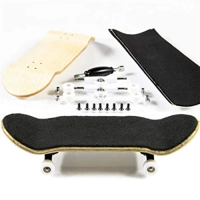 Afbeelding van PhoneNatic Vingerskateboard bouwset in lichtbruin (Design 2)