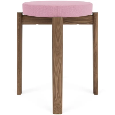 Afbeelding van Audo Copenhagen Passage Kruk H48 Walnoot Vidar Pink 0526