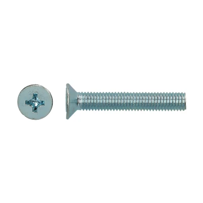 Afbeelding van 200 stuks metaalschroef verzonken kop M3 x 12 mm verzinkt