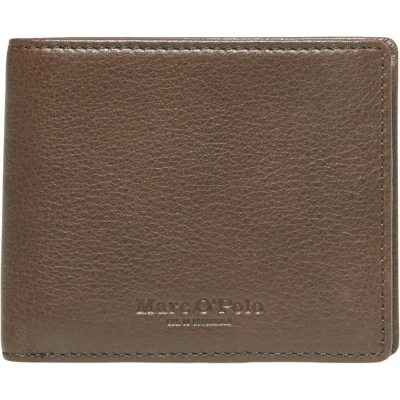 Afbeelding van Marc O&#039;Polo Portemonnee Tom Combi Wallet Derby Brown Donkerbruin