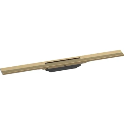 Afbeelding van hansgrohe RainDrain Flex 700, 56043140, in te korten, geborsteld brons, kant en klare set douchegoot, 70 cm