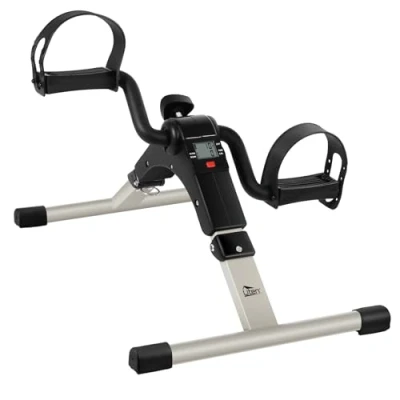 Afbeelding van Mini Bike Trainer Pedaaltrainer hometrainer arm en beentrainer voor thuis elektrische inklapbare fietstrainer conditietraining sporttraining