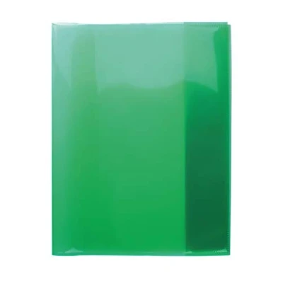 Afbeelding van HERMA 19624 Quart Transparant Groen, 10 stuks, boekomslagen van duurzame, afwasbare en extra dikke polypropyleenfolie, doorzichtige beschermhoezen set voor schoolschriften, gekleurd