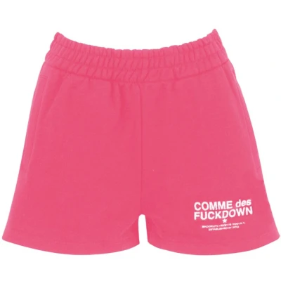 Afbeelding van Logo Print Elastic Waist Shorts Wo Pink