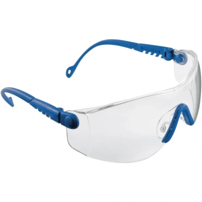Afbeelding van Honeywell Veiligheidsbril EN 166 1FT beugel blauw, ring helder polycarbonaat 1 stuk 1004949