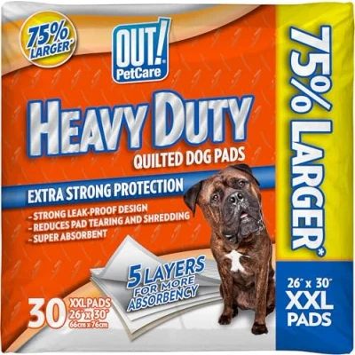 Afbeelding van OUT! Heavy Duty XXL hondenpads Absorberende huisdiertraining en puppypads 30 Pads 26 x inch