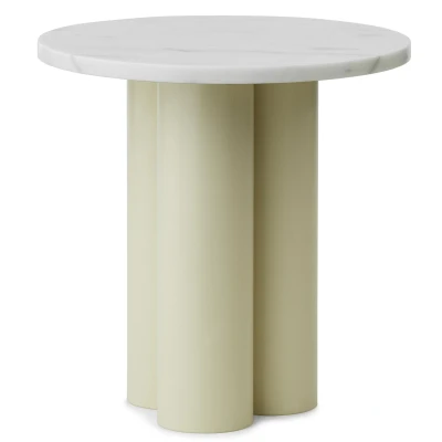 Afbeelding van Normann Copenhagen Dit Bijzettafel Sand White Carrara