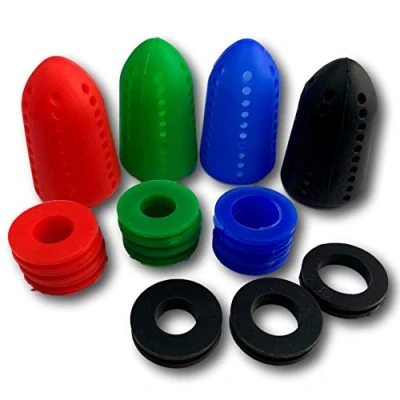 Afbeelding van EKNA shisha diffuser opzetstuk silicone set van 4 voor shisha&#039;s geluiddemper hookah accessoires