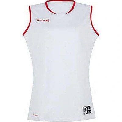 Afbeelding van Spalding Move Tanktop dames Basketbalshirt Maat XS Vrouwen wit/rood