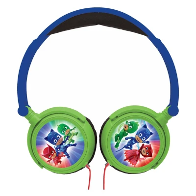 Afbeelding van Lexibook PJ Masks Catboy stereo koptelefoon, kindvriendelijke kracht, opvouwbaar en instelbaar, blauw/groen, HP015PJM