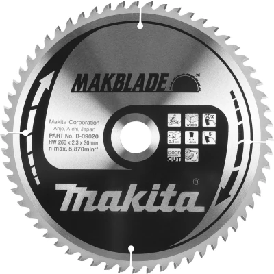 Afbeelding van Makita B 08872 Zaagb hout 216x30x2,1 40T 10g 216x30x1,6mm