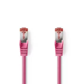 Afbeelding van Netwerkkabel Cat6 S/FTP 15 meter (100% koper, LSZH, Roze)
