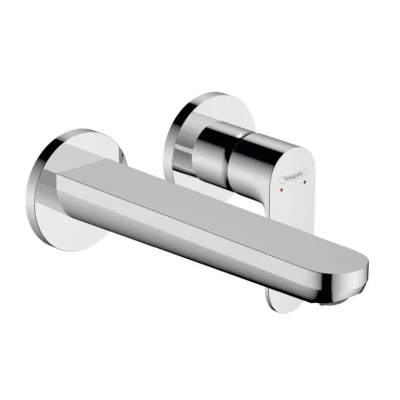Afbeelding van Hansgrohe rebris s eengreeps inbouw wastafelmengkraan wand met uitloop voorsprong 19 5cm chroom 72528000