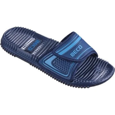 Afbeelding van Beco Badslippers Met Klittenband Donkerblauw Unisex Maat 37