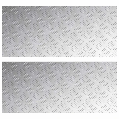 Afbeelding van vidaXL Zilver Aluminium 90 x 40 0.3 cm Traplopen Rechthoekig